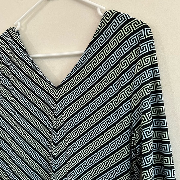 J. McLaughlin Wmns L Grecian Link Sheath Dress Signature Catalina Cloth Stretch - Picture 11 of 13